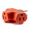 GFQHF 3 Outlet Adapter Heavy Duty Vinyl Safe T-Shaped-4