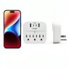 One Beat Power Strip USB Outlet Adapter White Non Surge-5