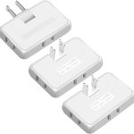 3 Way Flat Wall Outlet Extender PaeorRorL Fireproof Compact-0