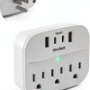 One Beat Power Strip USB Outlet Adapter White Non Surge-0