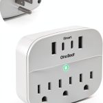 One Beat Power Strip USB Outlet Adapter White Non Surge-0
