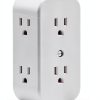 GE Wall Outlet Extender 6 Outlet Power Strip White-2