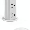 Jgstkcity Pop Up Outlet 15A Countertop Power Grommet White-0
