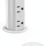 Jgstkcity Pop Up Outlet 15A Countertop Power Grommet White-0