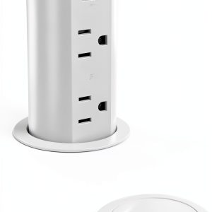 Jgstkcity Pop Up Outlet 15A Countertop Power Grommet White-0