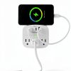 One Beat Power Strip USB Outlet Adapter White Non Surge-1