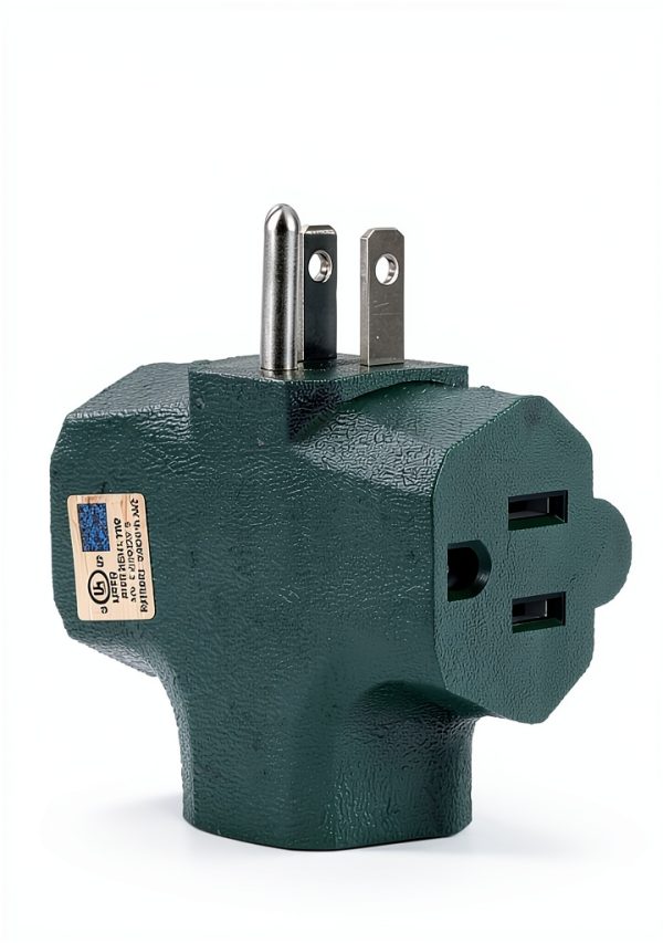 GFQHF 3 Outlet Splitter Heavy Duty Vinyl Safe Grounded-3