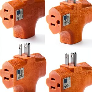 GFQHF 3 Outlet Adapter Heavy Duty Vinyl Safe Grounded-0