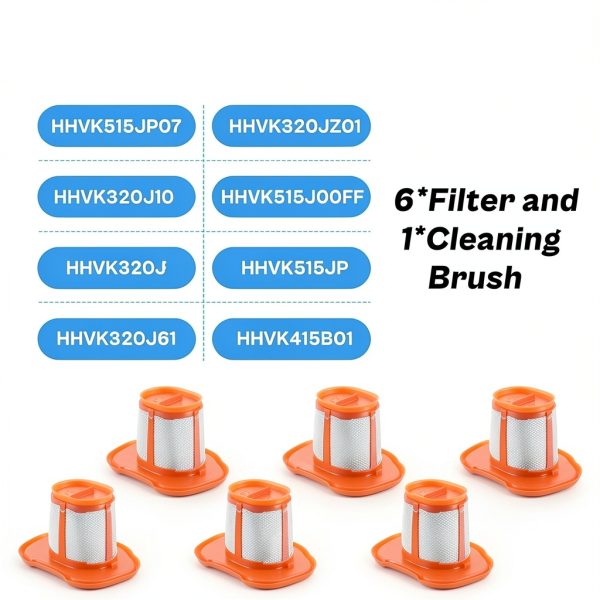 LUXRILIX HHVKF10 Orange Vacuum Filter Replacement Handheld-1