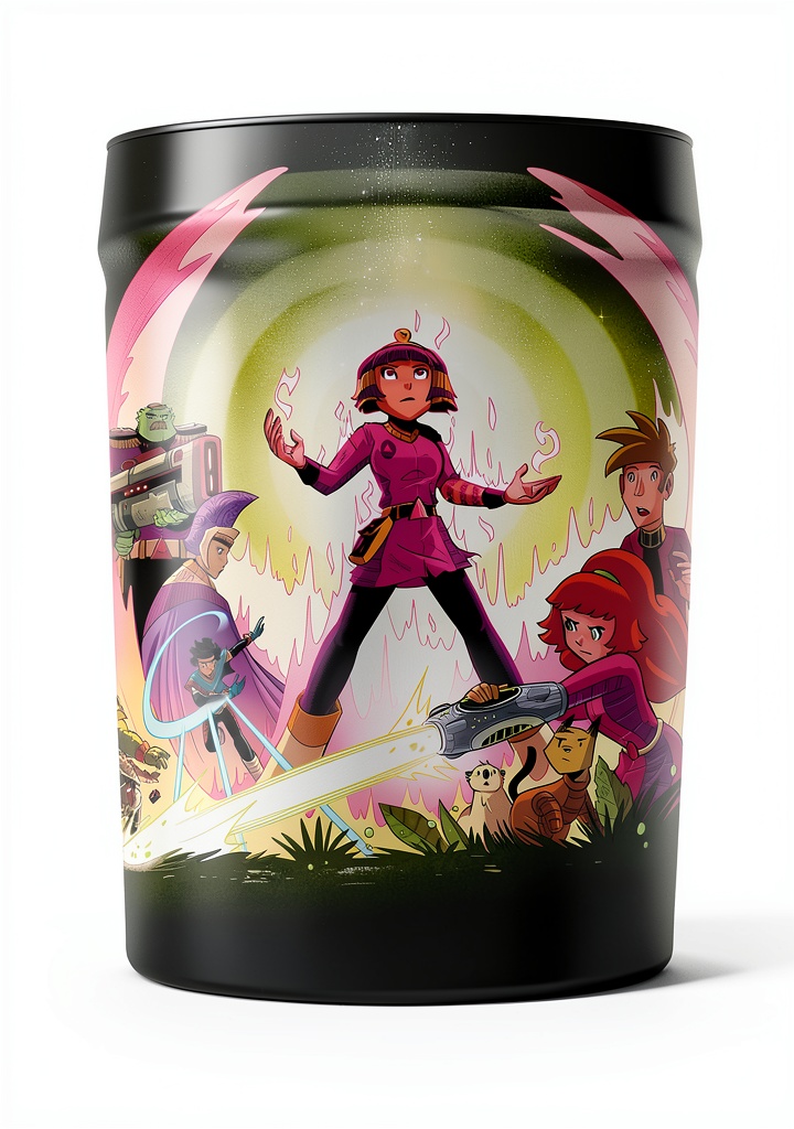 Cleopatra in Space graphic novel cover showing sci-fi adventure scene
