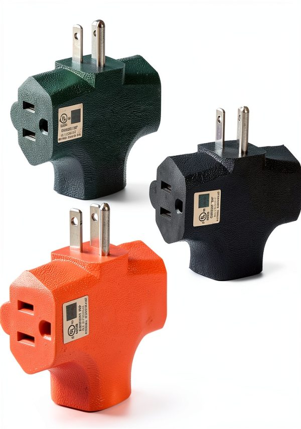 GFQHF 3 Outlet Splitter Heavy Duty UL Listed Power Tap-0