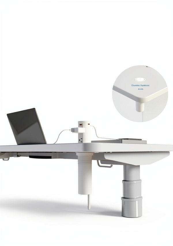 Jgstkcity Pop Up Outlet 15A Countertop Power Grommet White-6