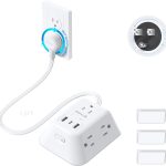 TROND Power Strip Surge Protector Rotating Outlet USB-0