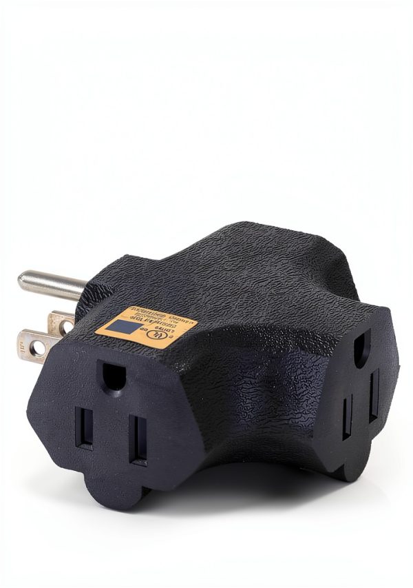 GFQHF 3 Outlet Splitter Heavy Duty UL Listed Power Tap-1