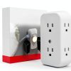 GE Wall Outlet Extender 6 Outlet Power Strip White-0