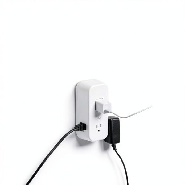 GE Wall Outlet Extender 6 Outlet Power Strip White-3
