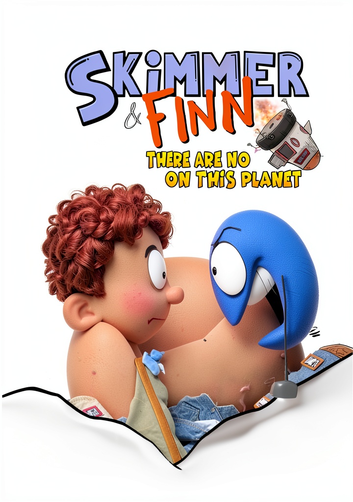 Skimmer and Finn graphic novel cover showing adventurous characters