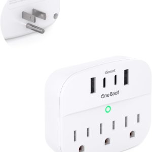 One Beat Power Strip Non Surge Protector Outlet Extender-0