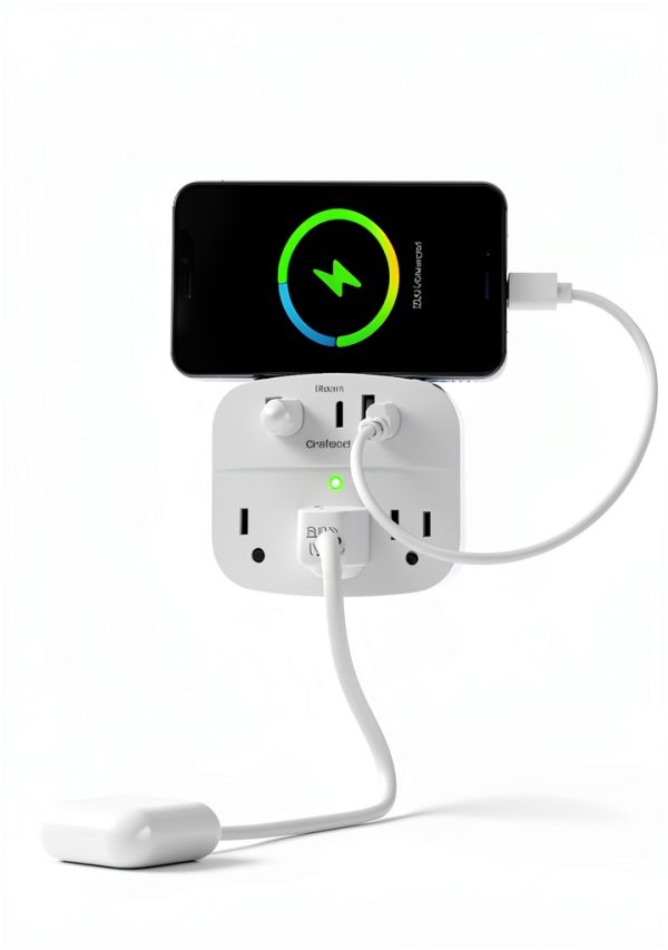 One Beat Power Strip USB Outlet Cruise Approved White-1