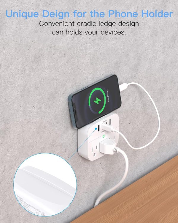 One Beat Power Strip Non Surge Protector Outlet Extender-3