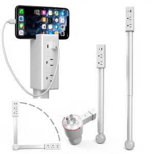 JOYGIEE Electrical Outlet Extender Telescopic Rotating-0