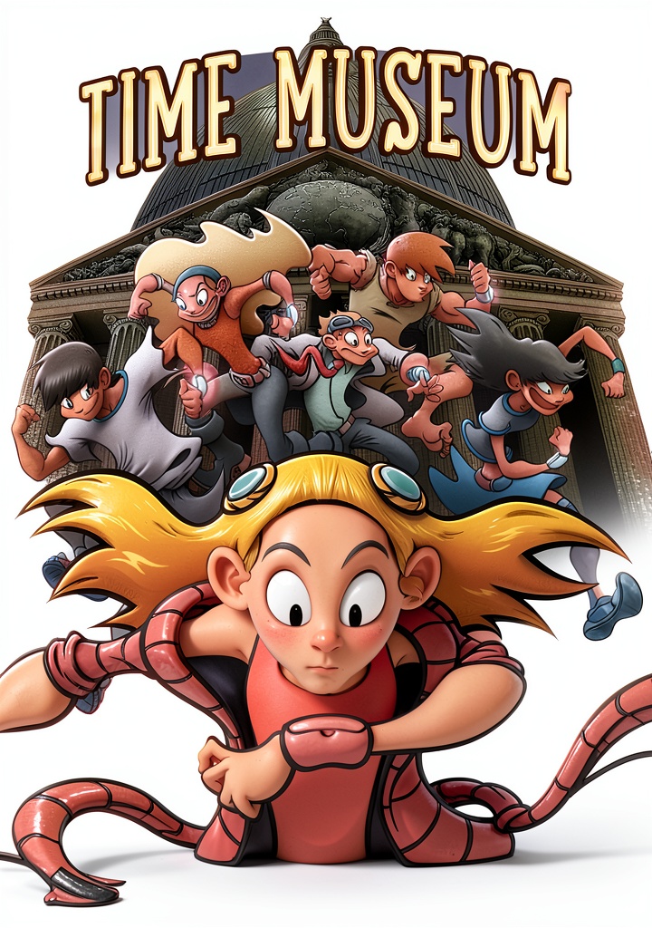 The Time Museum graphic novel cover showing time travel elements