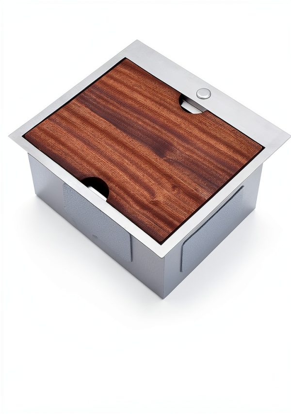 Stainless Steel Sink VC CUCINE Brushed Nickel-6