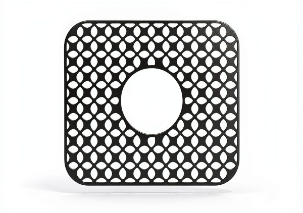 TOOVEM Silicone Sink Mat Black 2Pack-Center Drain Kitchen-8