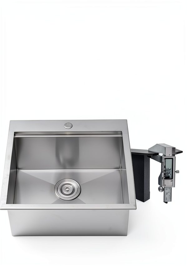 Stainless Steel Sink VC CUCINE Brushed Nickel-2