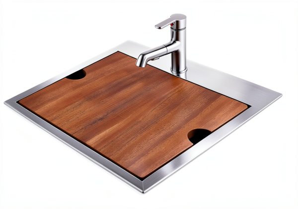 Stainless Steel Sink VC CUCINE Brushed Nickel-7