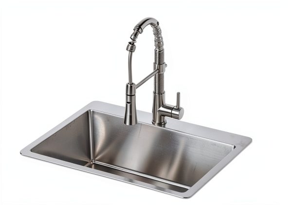 Brushed Nickel Kitchen Sink by VC CUCINE Stainless Steel-4