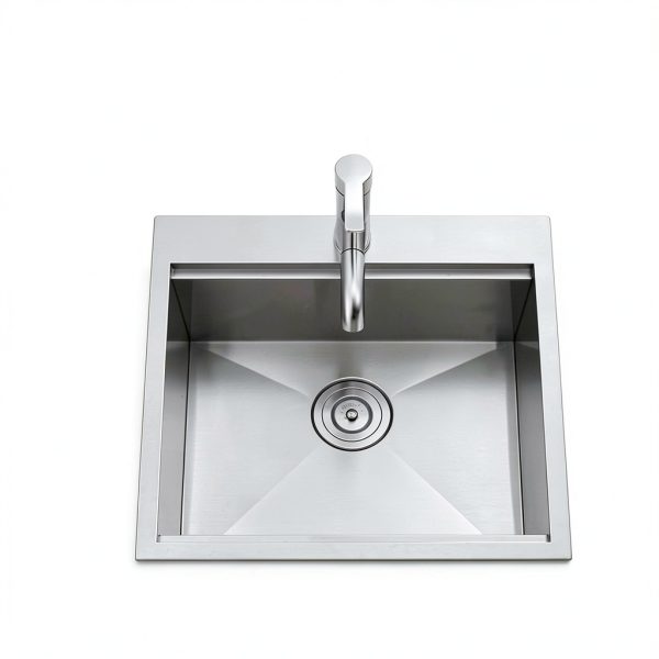 Stainless Steel Sink VC CUCINE Brushed Nickel-4