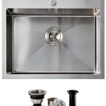 Brushed Nickel Kitchen Sink by VC CUCINE Stainless Steel-0