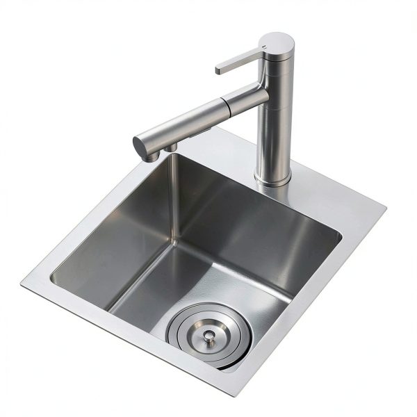 Brushed Nickel Kitchen Sink by VC CUCINE Stainless Steel-2