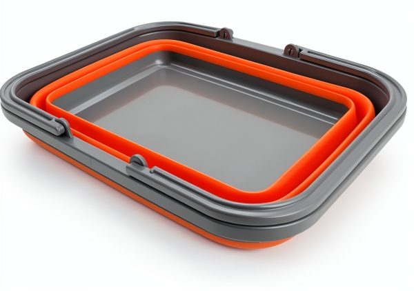 Tiawudi Collapsible Sink 8.5L Orange Yellow Portable Kitchen Basin-1