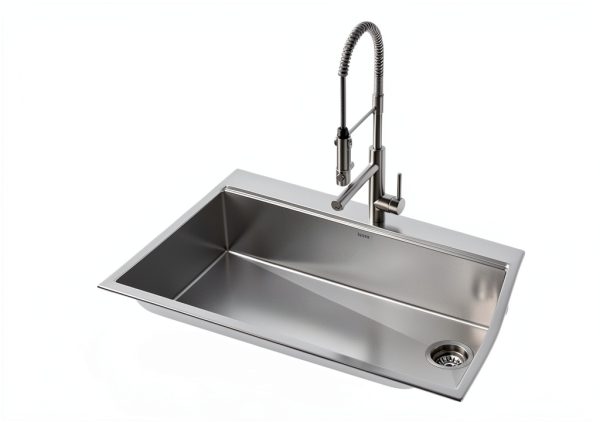 Kraus Kore Drop-In Kitchen Sink 33 x 22 Inch Steel Satin Finish-5