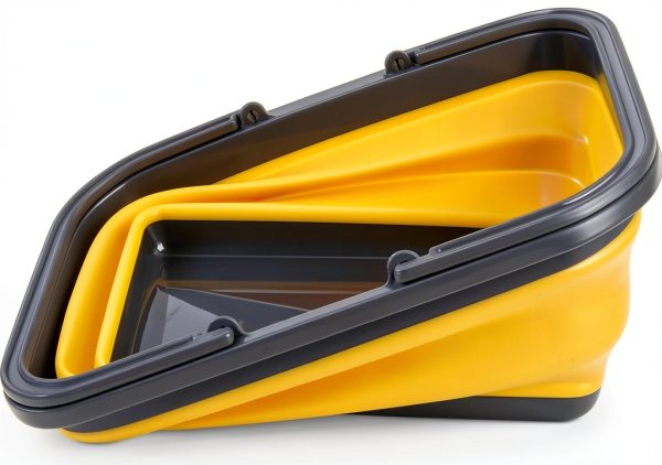 Tiawudi Collapsible Sink 8.5L Orange Yellow Portable Kitchen Basin-2