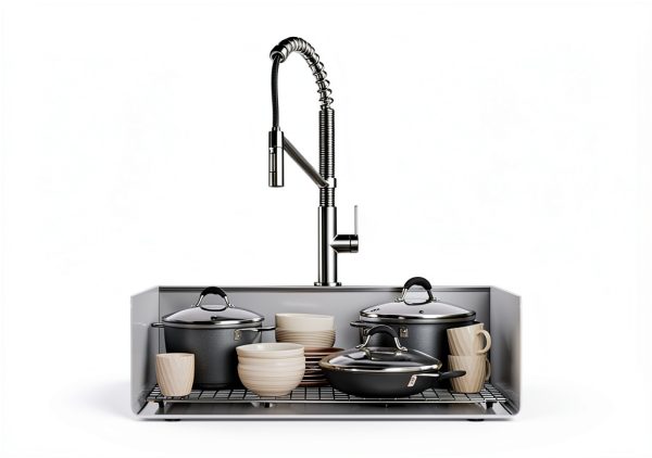 Kraus Kore Drop-In Single Bowl Kitchen Sink 28x22 Inch Metallic Silver-3