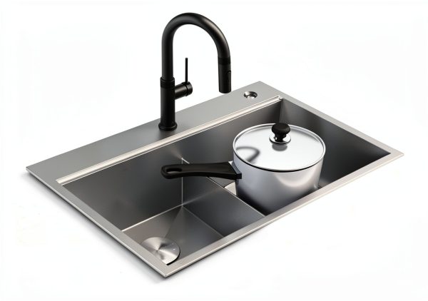 Kraus KWT302-30 Double Bowl Stainless Steel Kitchen Sink 30x22 Inch-6