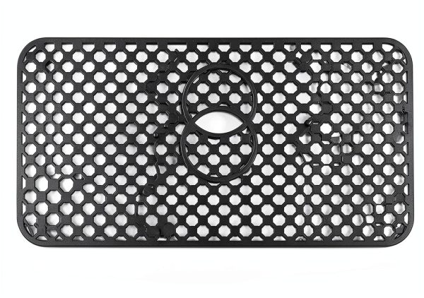 Flytime Silicone Sink Mat Gray 26x14 Octagonal Non Slip Protective Pad-1