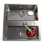 Flytime Silicone Sink Mat Gray 26x14 Octagonal Non Slip Protective Pad-0