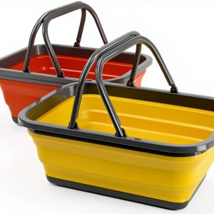 Tiawudi Collapsible Sink 8.5L Orange Yellow Portable Kitchen Basin-0