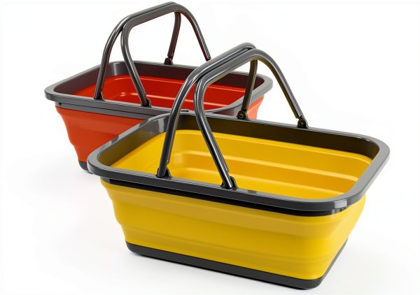 Tiawudi Collapsible Sink 8.5L Orange Yellow Portable Kitchen Basin-0