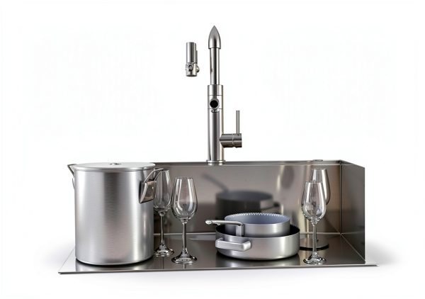 Kraus Kore Drop-In Kitchen Sink 33 x 22 Inch Steel Satin Finish-4